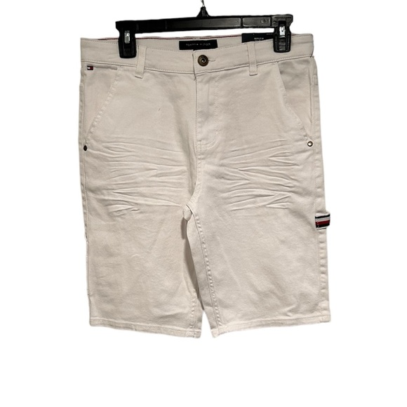 Tommy Hilfiger Blue Pink Striped Shirt and White Shorts 2-PC Set Retail $89 - Picture 5 of 7